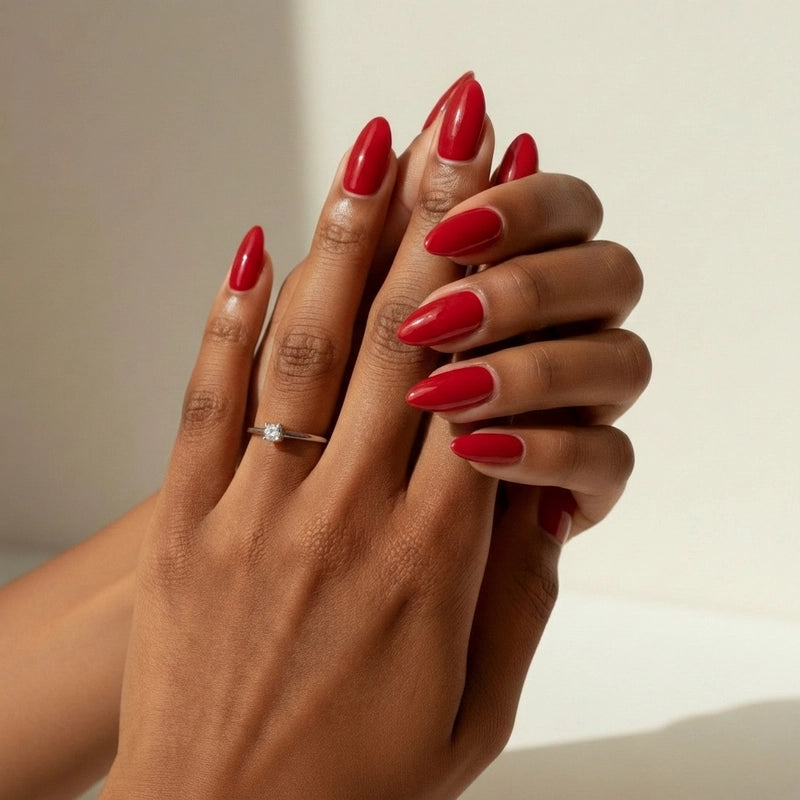 Elysa – Rouge Souverain | Press-on Nails