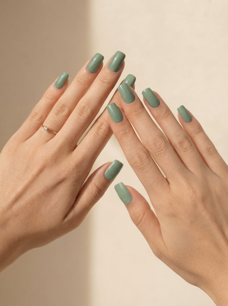 Olympe – Vert Sauge | Press-on Nails