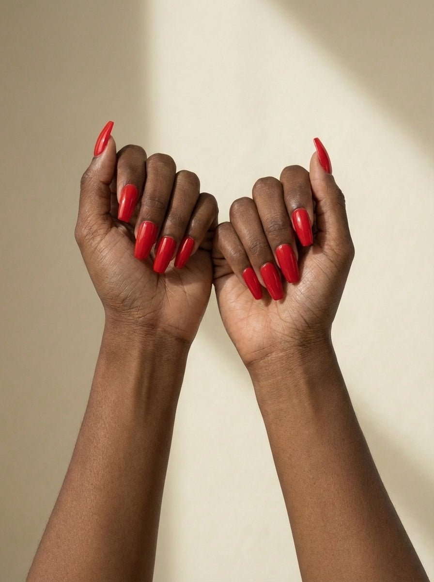 Livia – Rouge Impérial | Press-on Nails