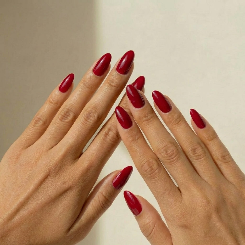 Elysa – Rouge Souverain | Press-on Nails