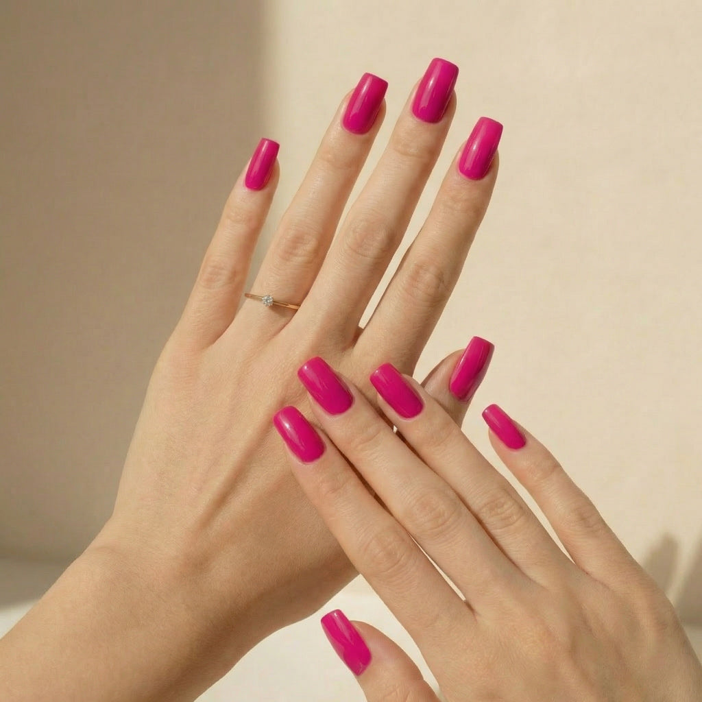 Fiona - Manucure Rose Éclatante!